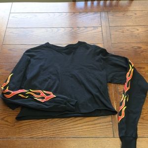 Cropped shirt from tillys